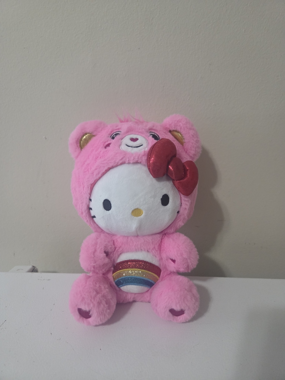 Hello Kitty & Care Bears Plush Collab Hello Kitty Cheer Bear 9” Plush Toy